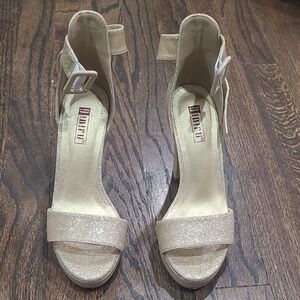 IDIFU Glittering Gold Women's Heels